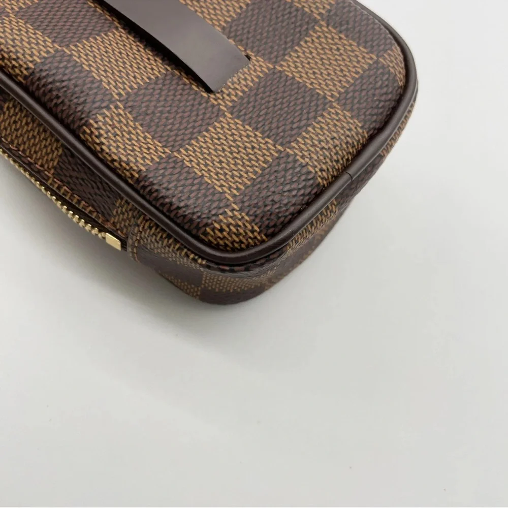 Auth Louis Vuitton Ebene Etui Okapi PM M61738 Shoulder Pouch W/Box/Strap - Picture 14 of 15